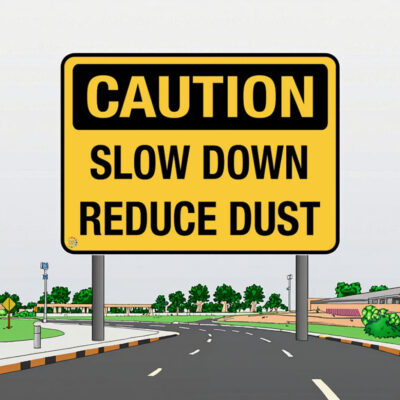 Reflective Speed Warning Road Signs