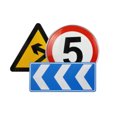 Custom aluminum reflective road signs
