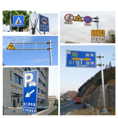 Custom aluminum reflective road signs