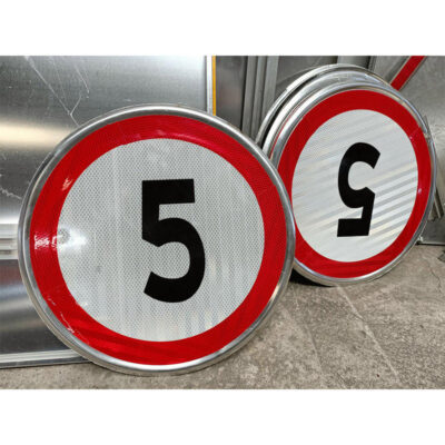 High visibility reflective aluminum traffic signs