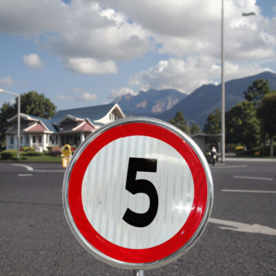 High visibility reflective aluminum traffic signs