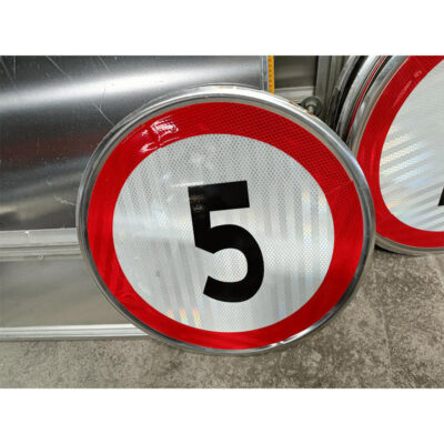 High visibility reflective aluminum traffic signs