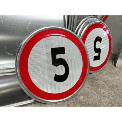 High visibility reflective aluminum traffic signs