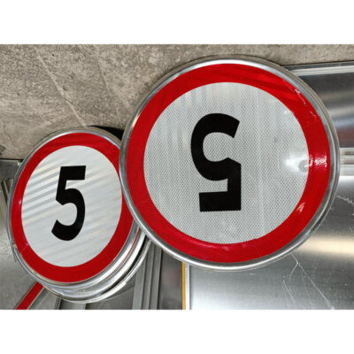 High visibility reflective aluminum traffic signs