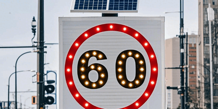 Speed Limit Traffic Sign for Highway