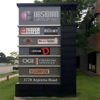 Factory direct outdoor pylon signs