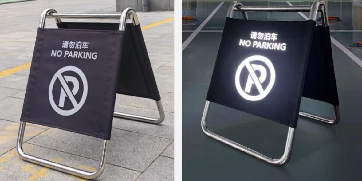 Folding Parking Floor Advertising Sign