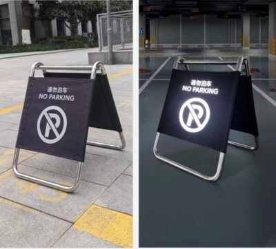 Folding Parking Floor Advertising Sign