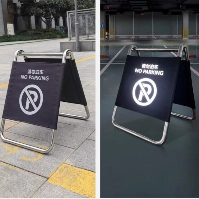 Folding Parking Floor Advertising Sign