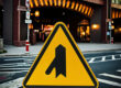 Folding Reflective Triangle Traffic Sign