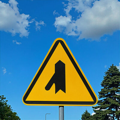 Folding Reflective Triangle Traffic Sign