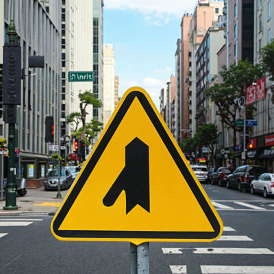 Folding Reflective Triangle Traffic Sign