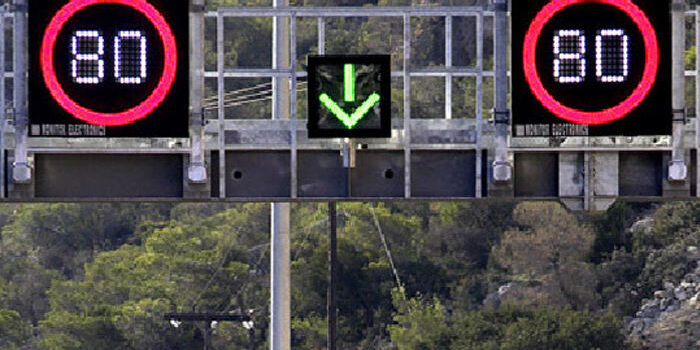 Radar-Based LED Variable Message Speed Limit Display Boards for Highway (6) speed limit sign highway traffic control
