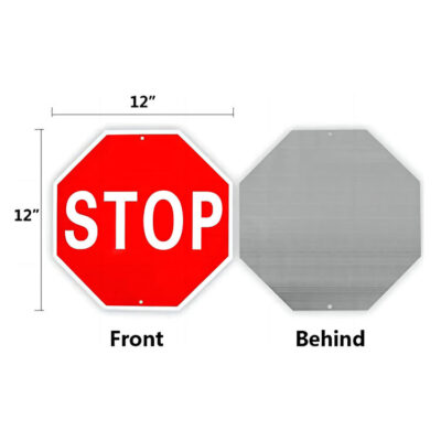 Reflective aluminum stop sign