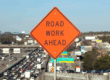 Roll-Up Road Work Ahead Sign