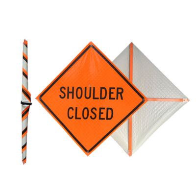 folding road construction signs traffic
