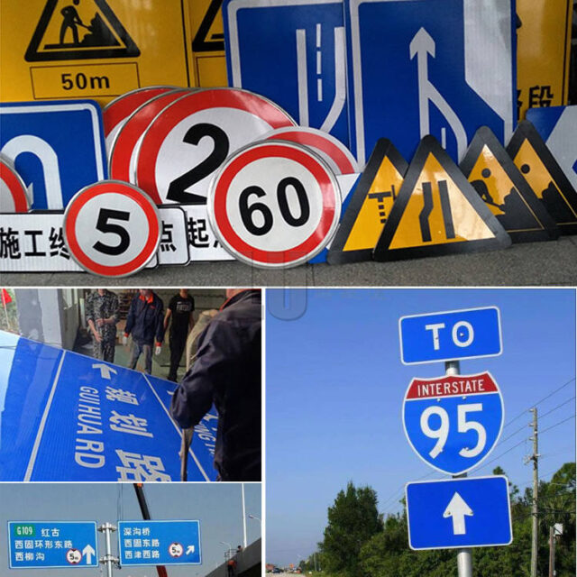Reflective No Parking Sign Aluminum Roadway Safety Sign Factory (4) No Parking Aluminum Roadway Sign