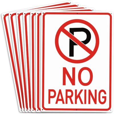 No Parking Aluminum Roadway Sign