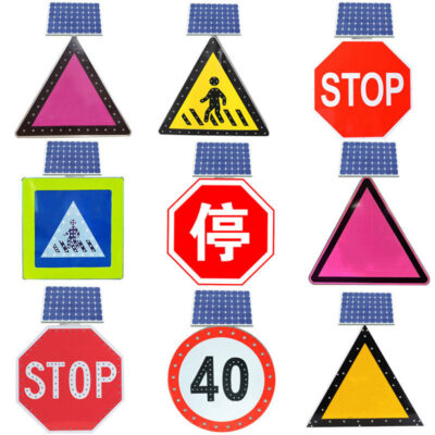 Road construction sign