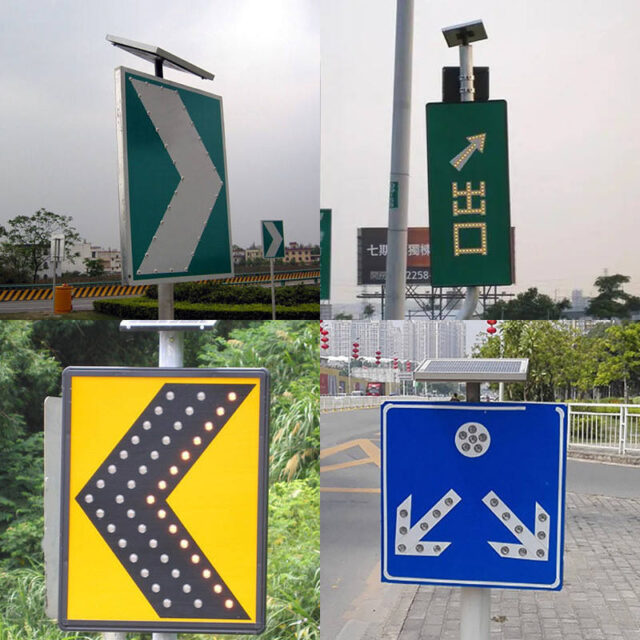 Road construction sign
