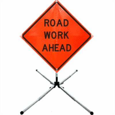 roll up construction signs
