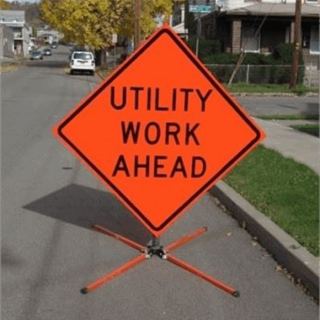 roll up construction signs