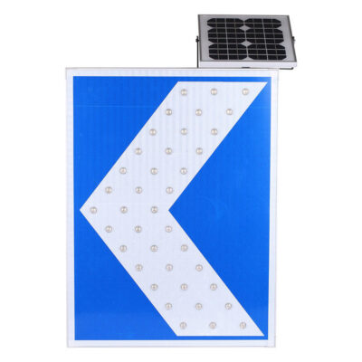 Solar LED traffic warning sign