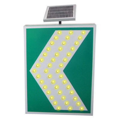 Solar LED traffic warning sign