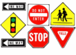 UK standard highly reflective traffic road