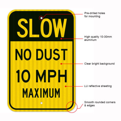 Reflective Traffic Safety Warning Sign