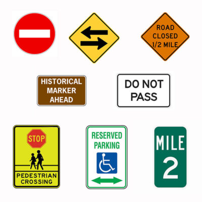 Reflective Traffic Safety Warning Sign