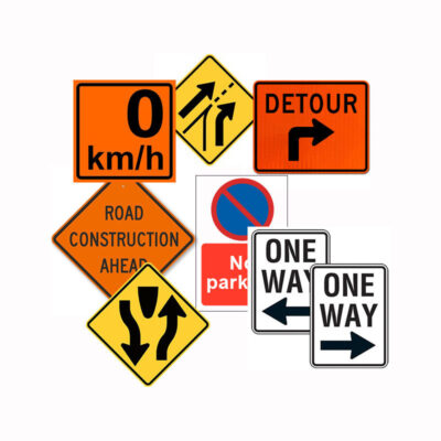 Reflective Traffic Safety Warning Sign