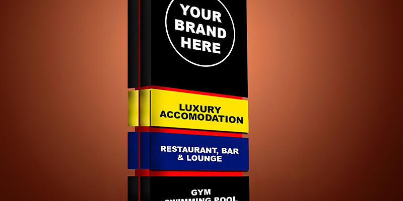 Waterproof Outdoor Wayfinding LED Screen Stainless Steel Signs (6) Outdoor LED Stainless Steel Street Sign