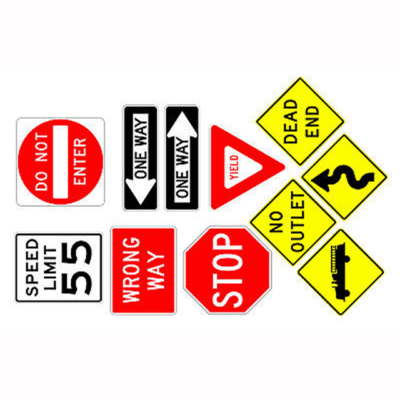 Regulatory Traffic Signs for Roads