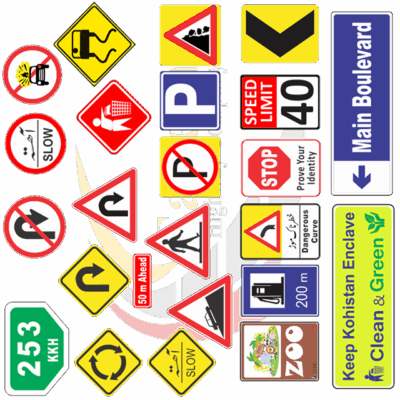 Regulatory Traffic Signs for Roads