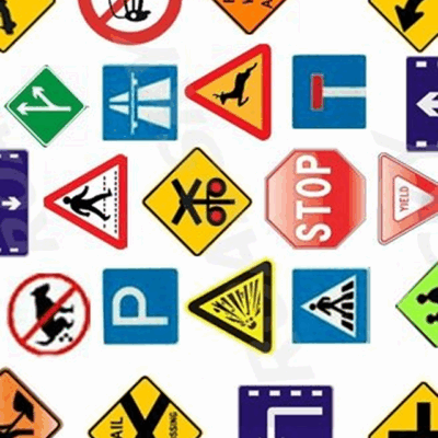 Regulatory Traffic Signs for Roads
